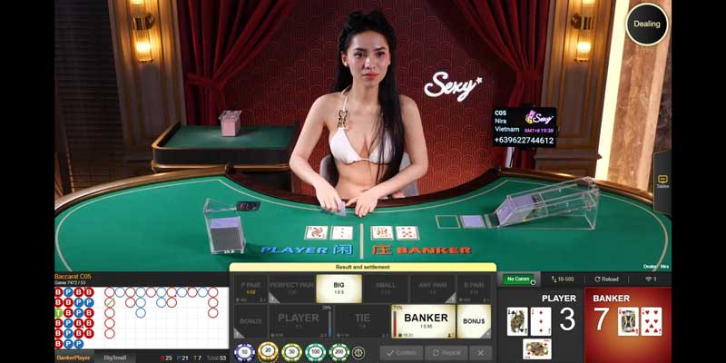 Baccarat hấp dẫn tại sảnh AE Sexy